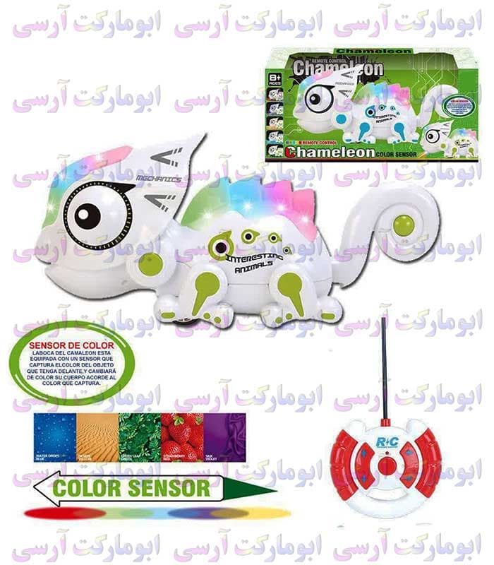 ربات آفتاب پرست سنسوری چراغ دار کنترلی باتری خور سایز بزرگ