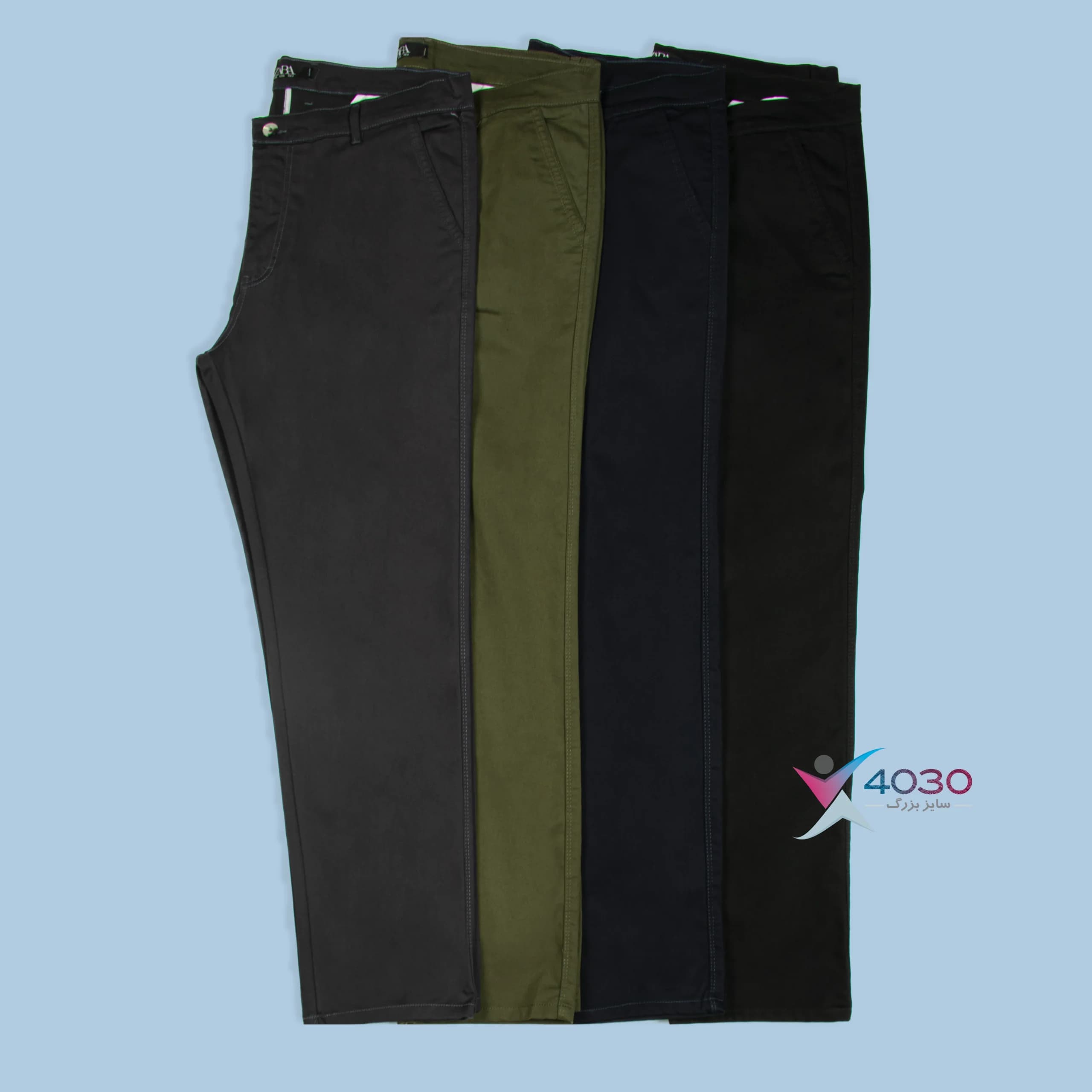 شلوار کتان ZARA سایز بزرگ مردانه ( 4559 ) — تصویر ۹