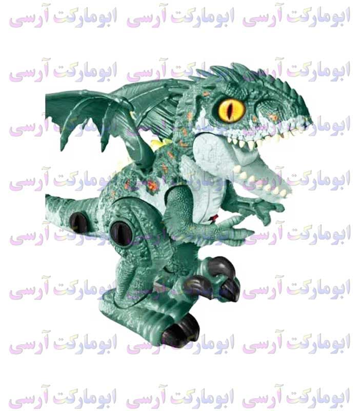 ربات اژدهای بال‌دار موزیکال چراغ دار دودزا باتری خور — تصویر ۱۱