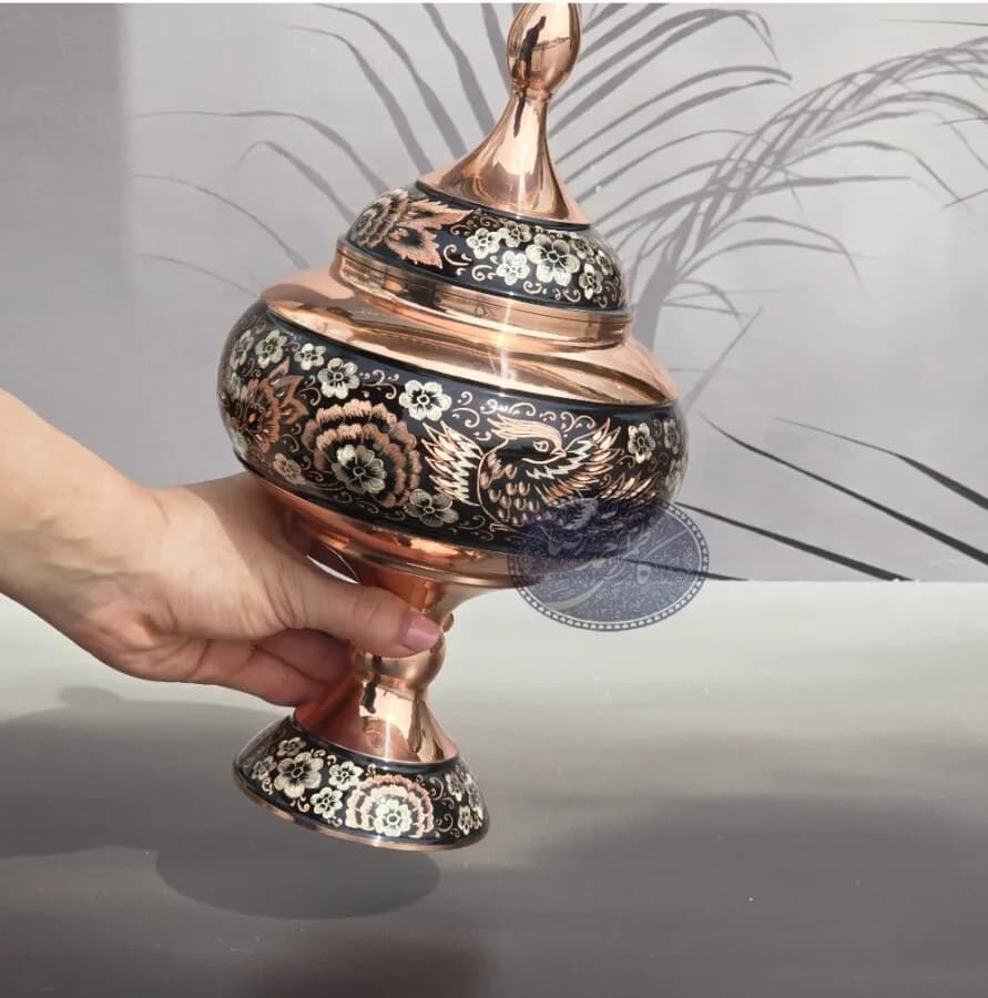 شکلات خوری 25 الماس تراش آبکاری نقره کاظمی — تصویر ۷