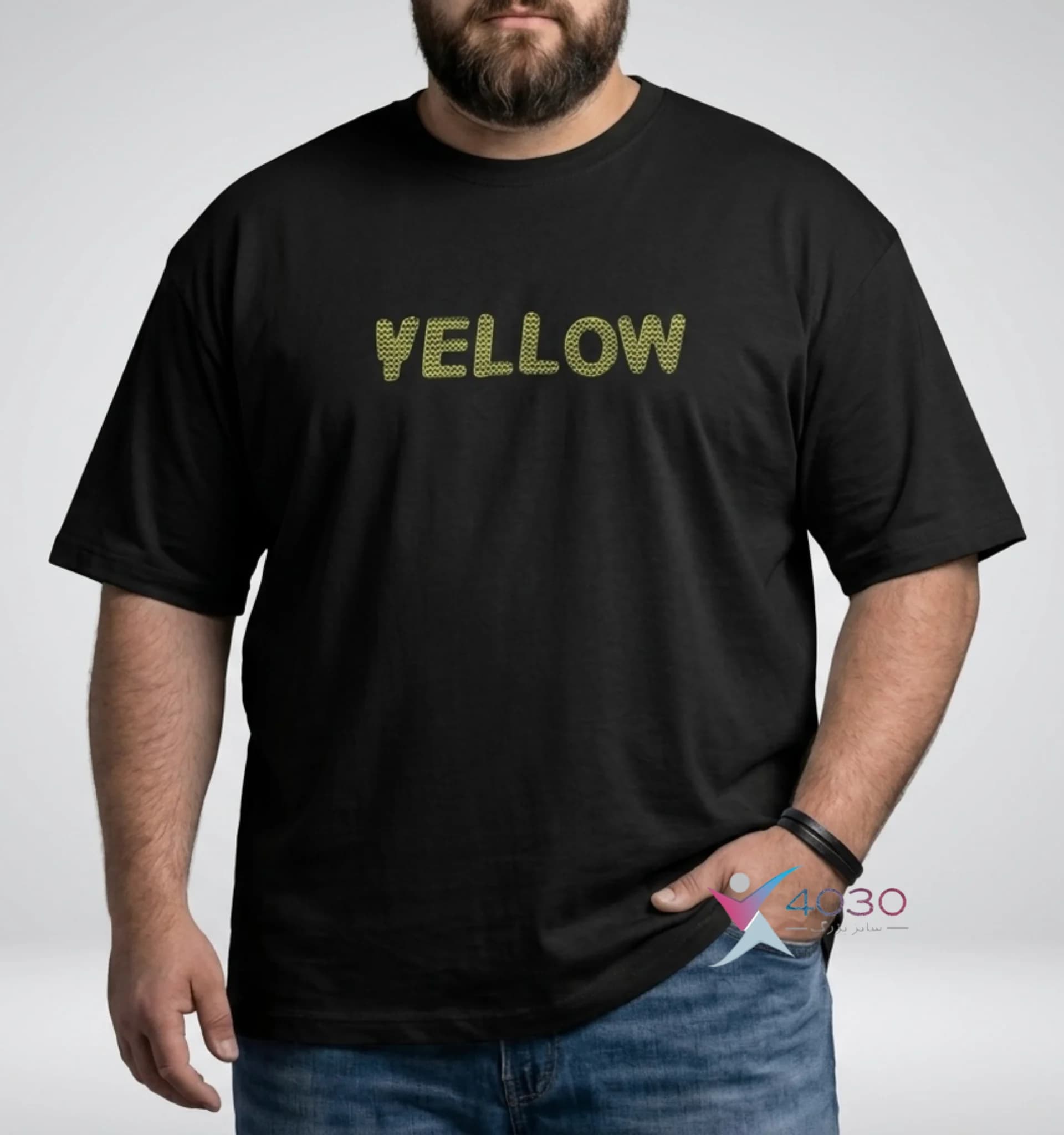 تیشرت Yellow سایز بزرگ مردانه ( 748 ) — تصویر ۵