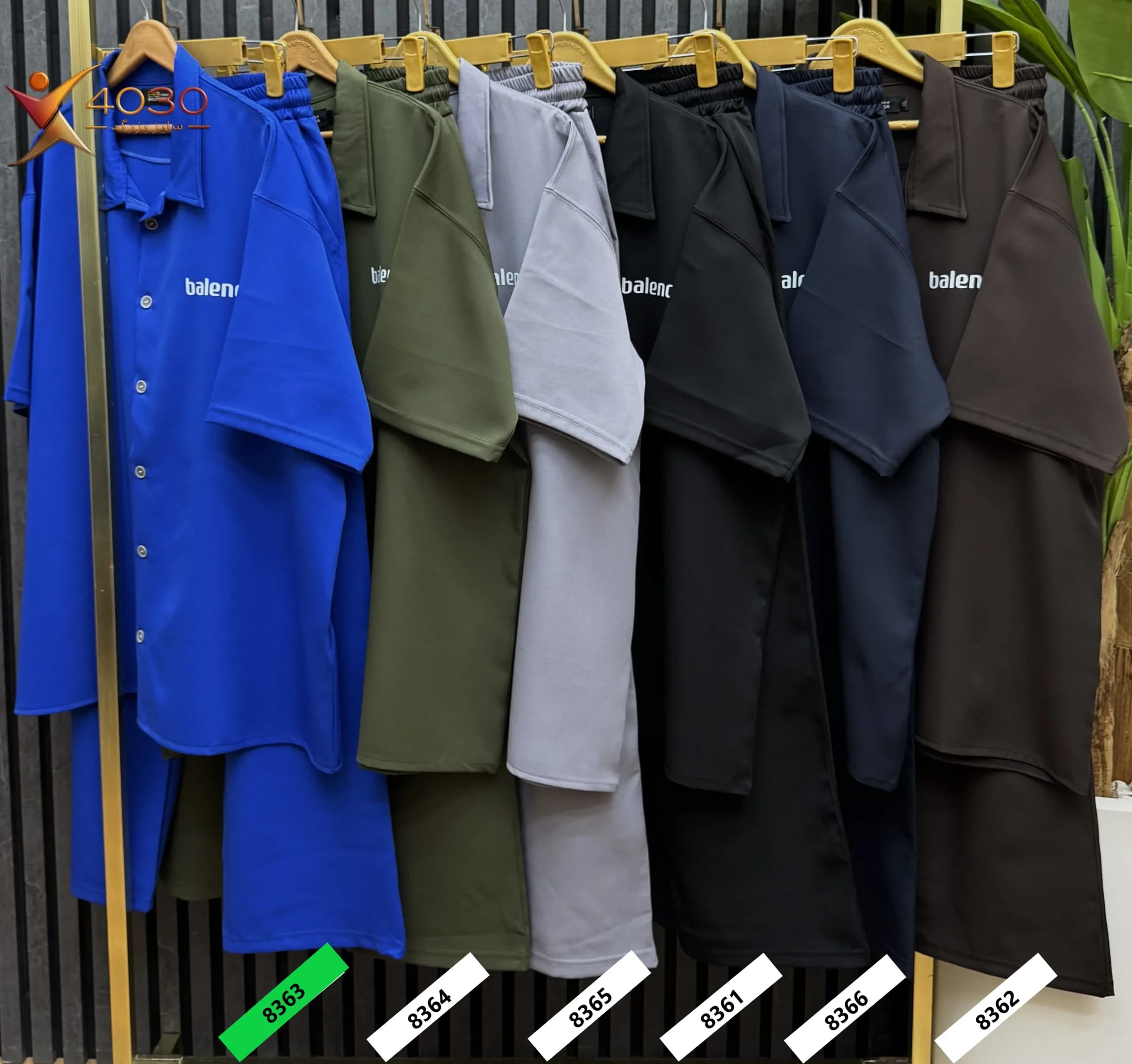 ست پیراهن و شلوار مازراتی BALENCIAGA3 سایز بزرگ مردانه ( 8363 ) — تصویر ۶