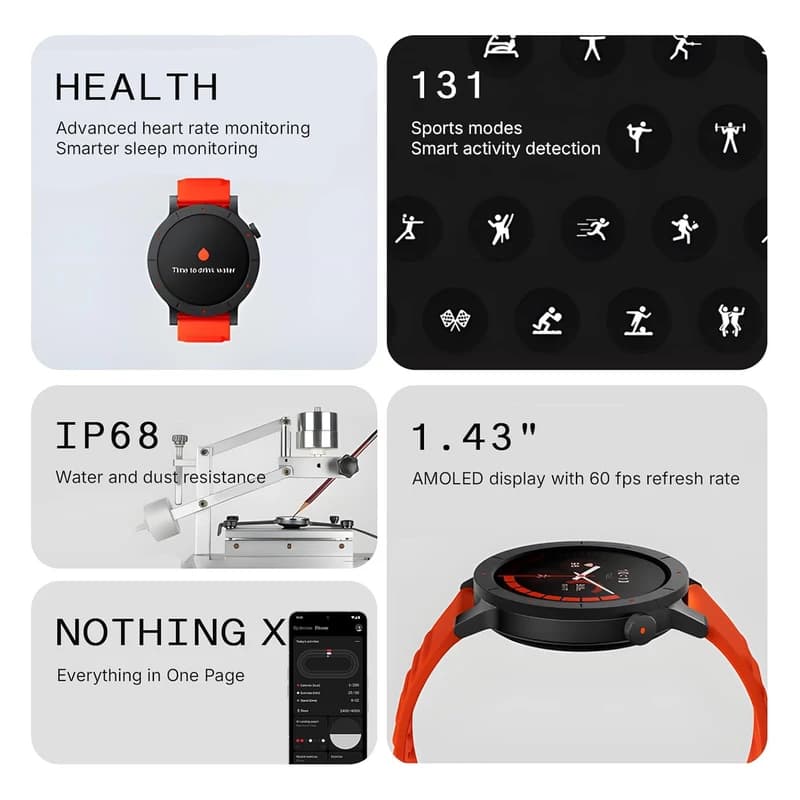 ساعت هوشمند 47 میلیمتری ناتینگ مدل CMF Watch Pro 3 — تصویر ۹