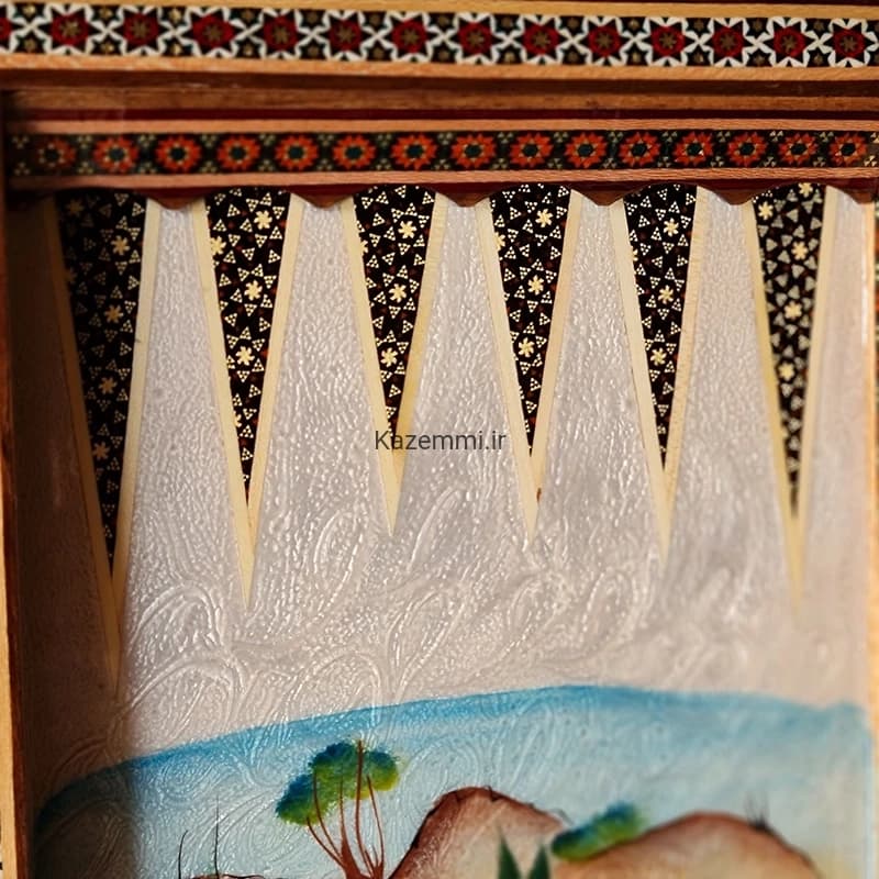 تخته نرد و شطرنج لبگرد شکار(چوگان) 50 کاظمی — تصویر ۵