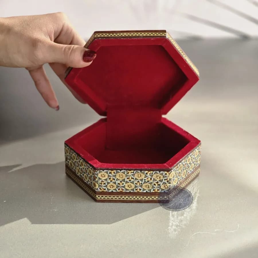 جعبه خاتم 6 گوش هندی کاظمی — تصویر ۷