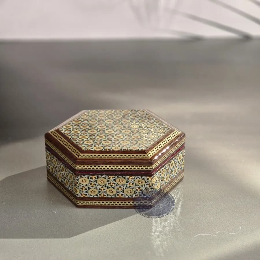 جعبه خاتم 6 گوش هندی کاظمی — تصویر ۲