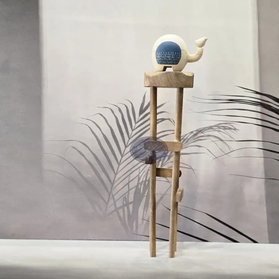 مجسمه چوبی فیل و زرافه کاظمی — تصویر ۲
