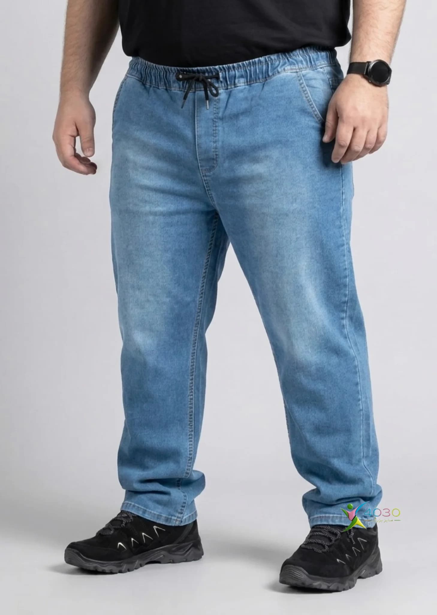 شلوار جین کمرکش ZARA سایز بزرگ مردانه ( 3877 ) — تصویر ۲