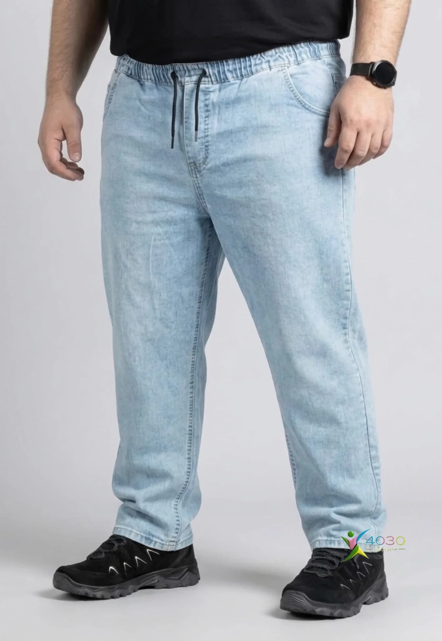 شلوار جین کمرکش ZARA سایز بزرگ مردانه ( 3877 ) — تصویر ۶