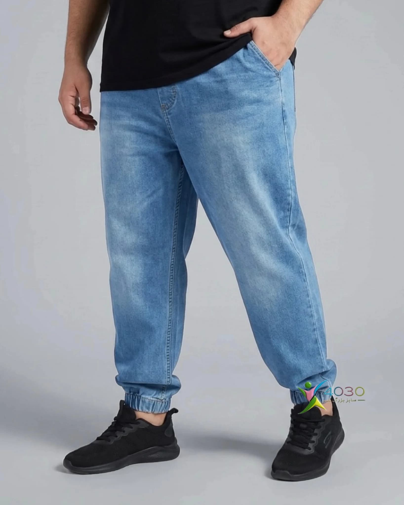 شلوار جین کمرکش دمپاکِش ZARA سایز بزرگ مردانه ( 3878 ) — تصویر ۷