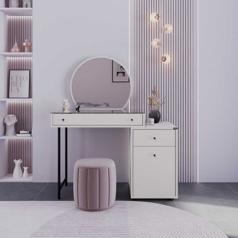 Dior میز MDF آرایش mink رنگ 108x45x130 سانتی‌متر — تصویر ۱۱