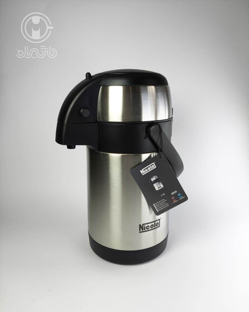 فلاسک پمپی استیل 1900 میل نیکولو nicolo — تصویر ۸