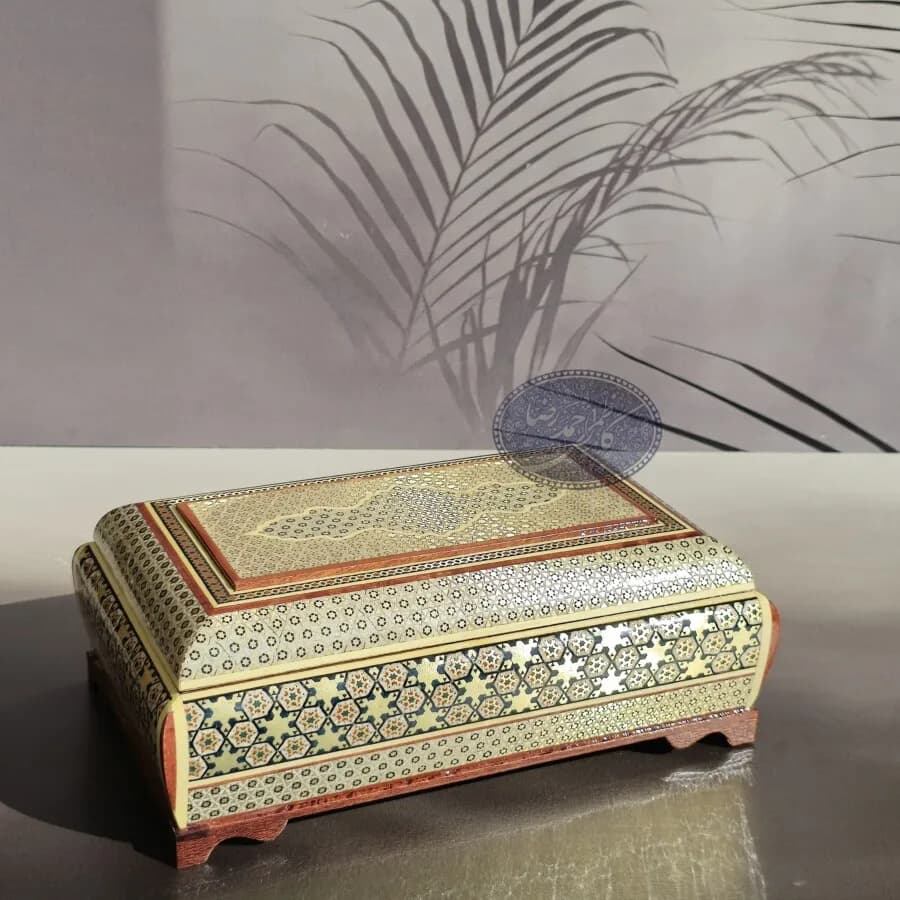 جعبه قاشق و چنگال خاتم آذرخش کاظمی