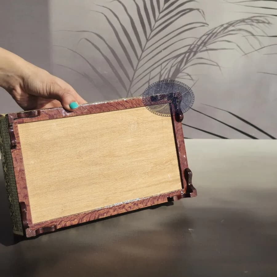 جعبه قاشق و چنگال خاتم آذرخش کاظمی — تصویر ۲