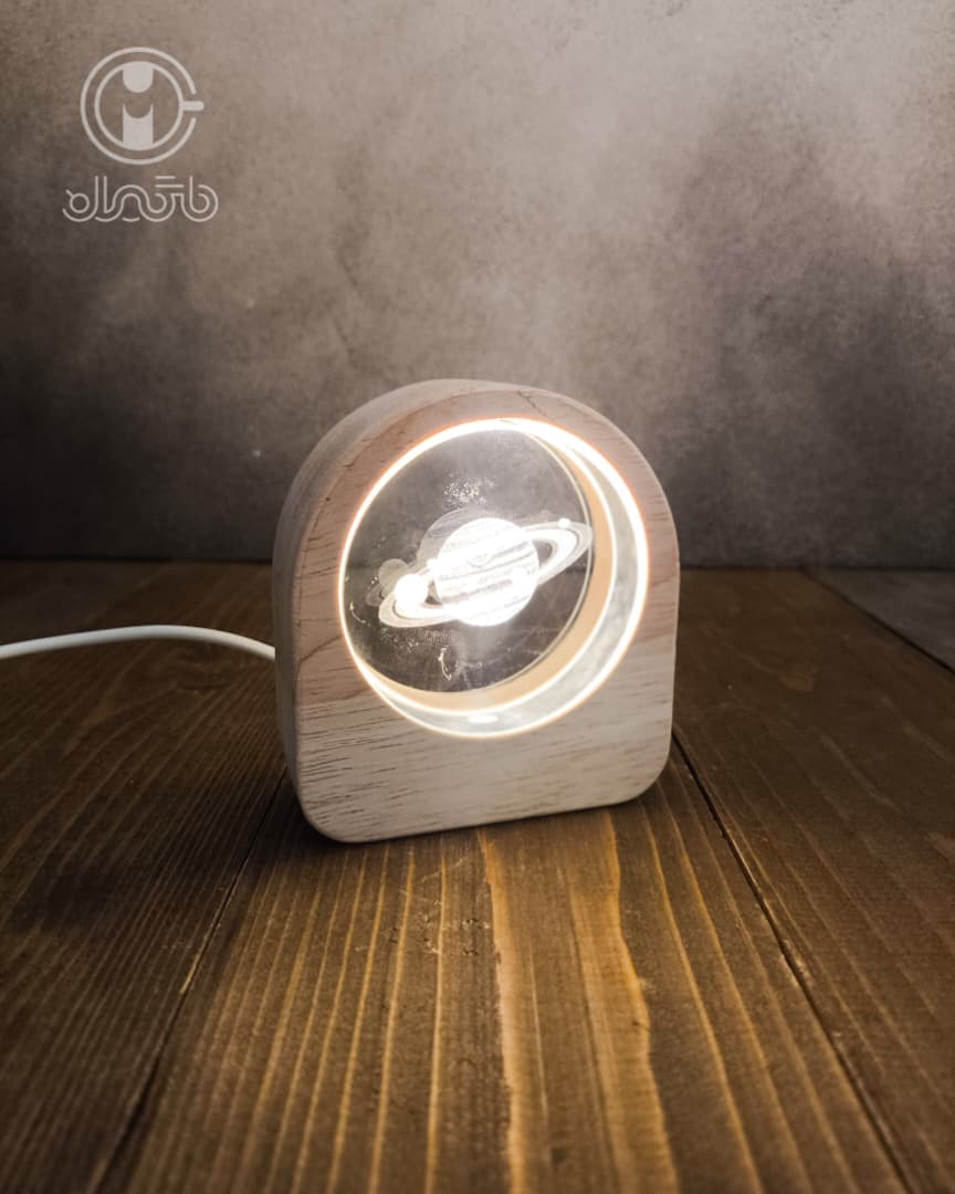 چراغ خواب دورچوبی کریستالی سایز متوسط — تصویر ۱۲