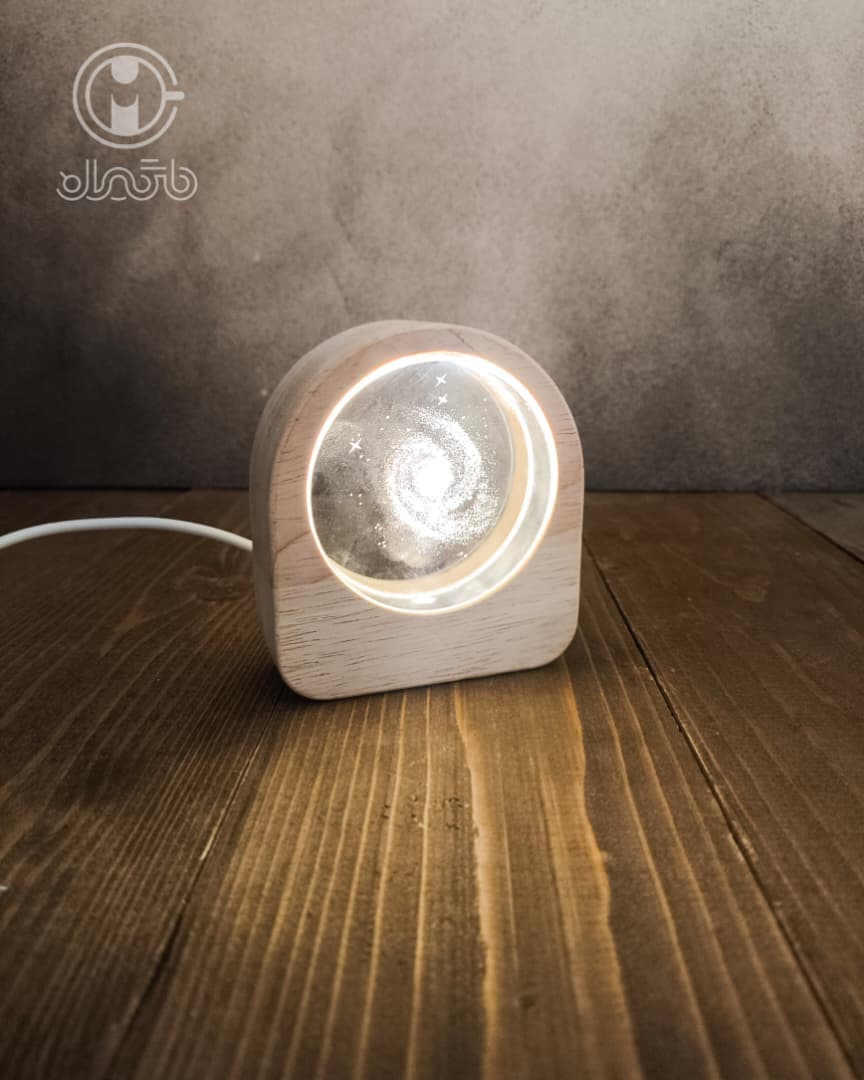 چراغ خواب دورچوبی کریستالی سایز متوسط — تصویر ۸