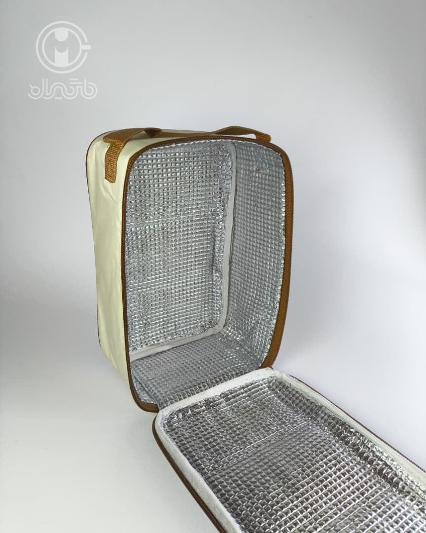 لانچ باکس سه عددی کیف‌ دار استیل LUNCH BOX مکعبی — تصویر ۱۲