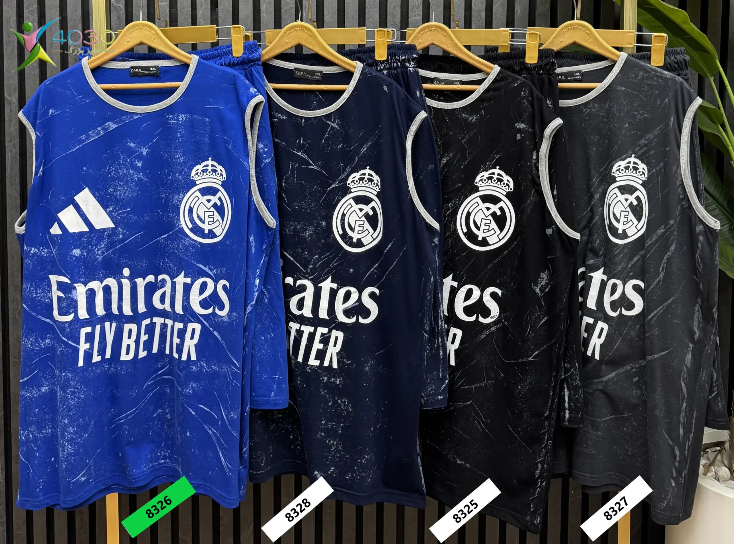 ست کاور و شلوارک REAL MADRID سایز بزرگ مردانه ( 8326 ) — تصویر ۷