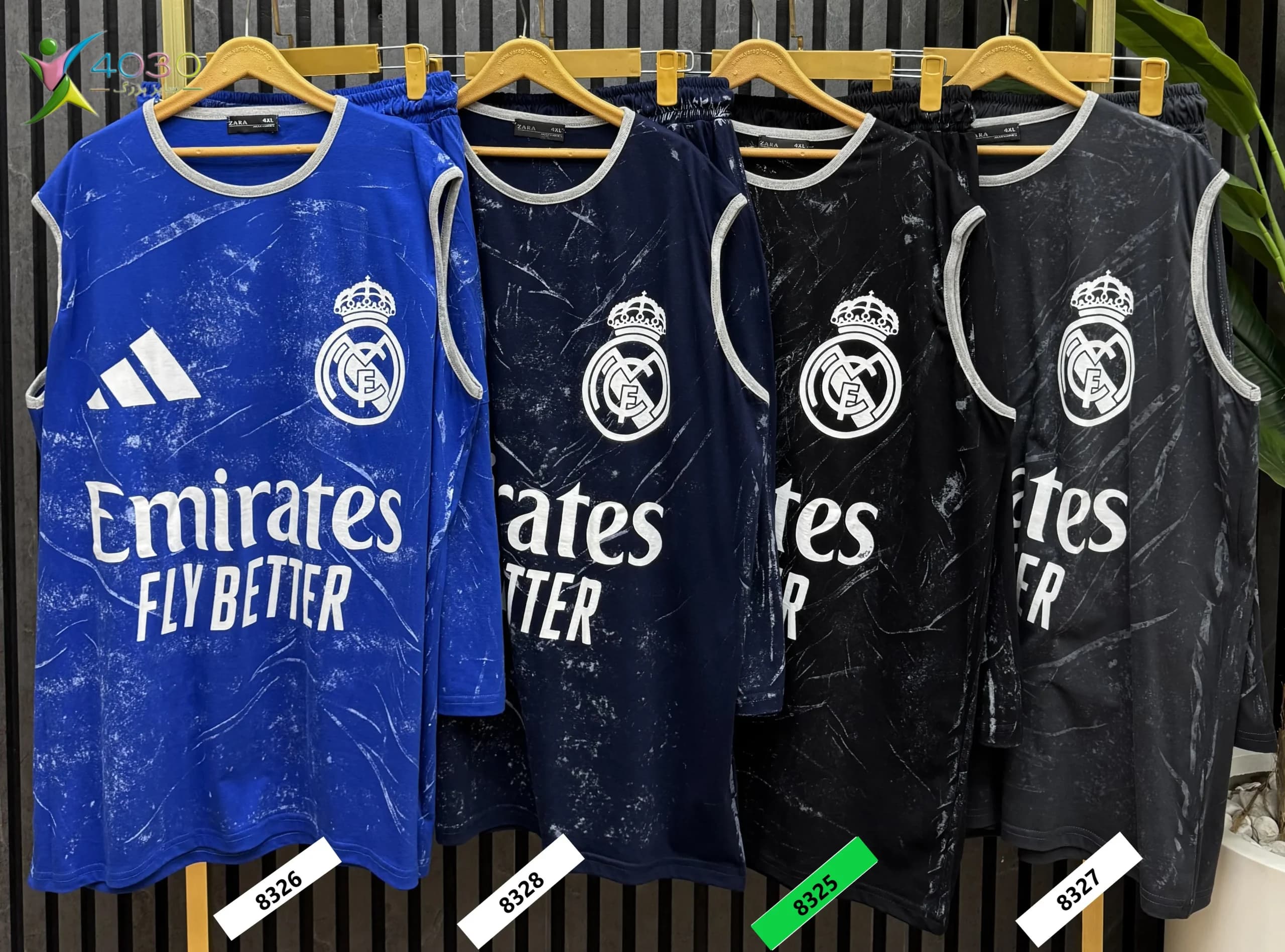 ست کاور و شلوارک Real Madrid سایز بزرگ مردانه ( 8325 ) — تصویر ۷