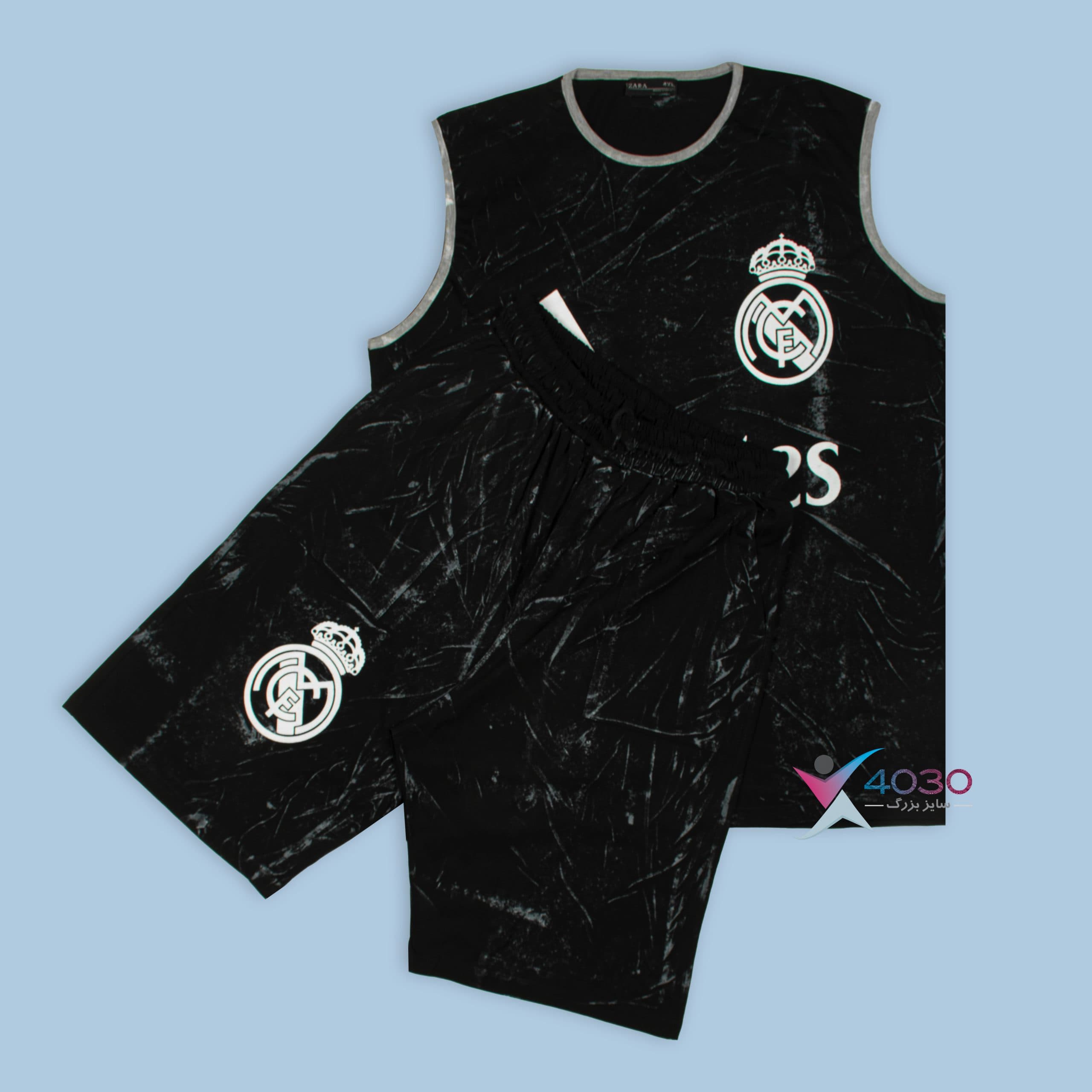 ست کاور و شلوارک Real Madrid سایز بزرگ مردانه ( 8325 ) — تصویر ۲