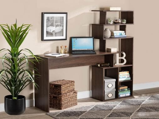 میز کامپیوتر مدرن کتابخانه دار ثابت — تصویر ۱۰