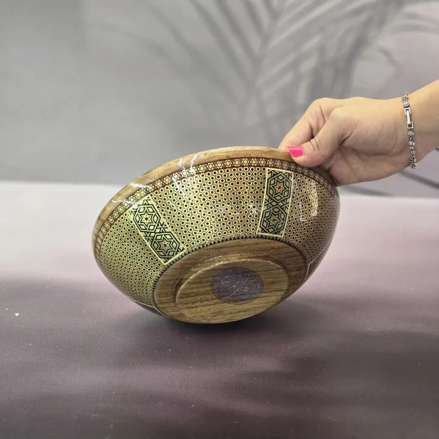 کاسه خاتم کندویی کاظمی