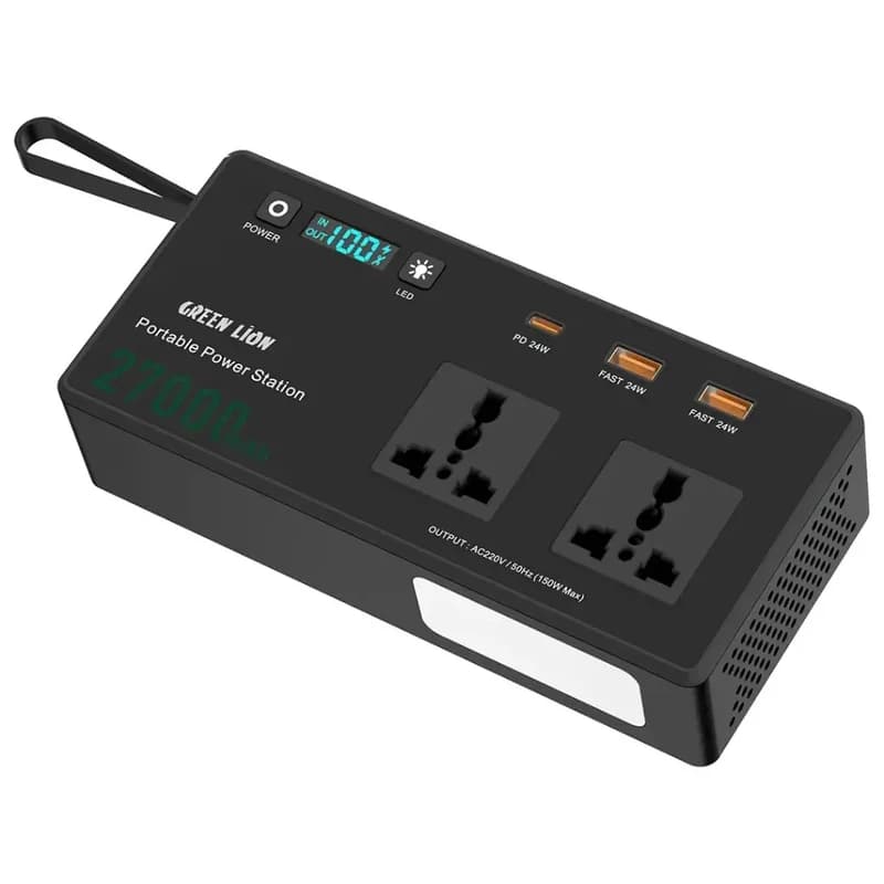 پاور استیشن گرین لاین مدل GNVTMTE27PBBK ظرفیت 27000 میلی آمپر ساعت — تصویر ۶