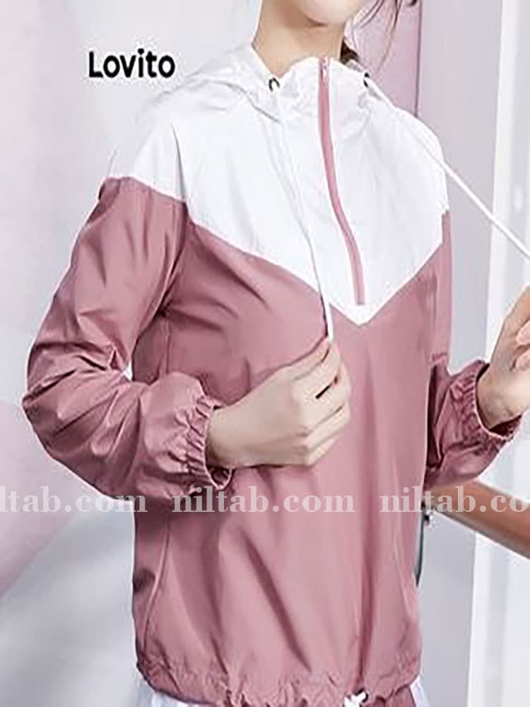 بادگیر ورزشی کلاهدار نیم زیپ — تصویر ۲