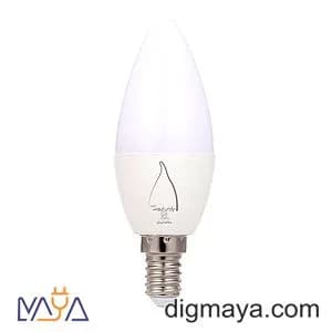 لامپ 7وات LED شمعی مات پارس اروند مدل سایان — تصویر ۲