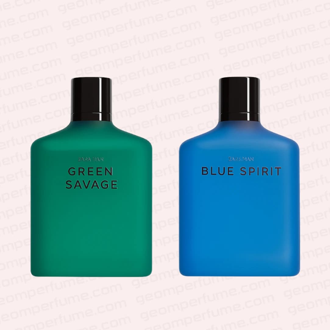 عطر ادکلن زارا دوقلو بلو من اسپریت و گرین ساواج | ZARA MAN GREEN SAVAGE + BLUE SPIRIT — تصویر ۲