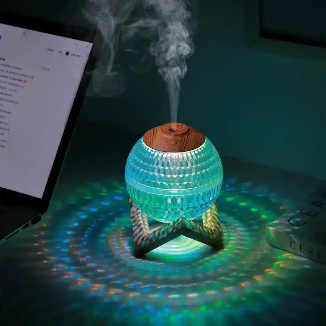 بخور سرد و شبخواب طرح گوی چراغ دار RGB