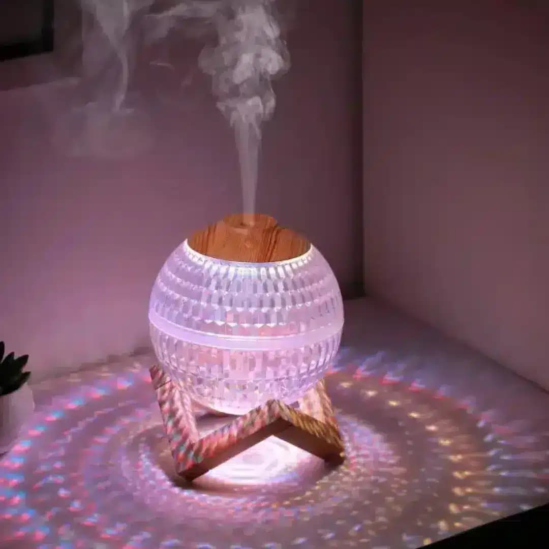 بخور سرد و شبخواب طرح گوی چراغ دار RGB — تصویر ۲