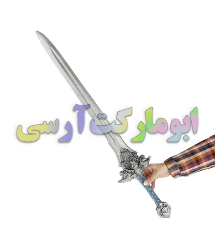 شمشیر اسباب بازی 78 سانتی فومی فلزی وارکرافت طرح شیر خارجی