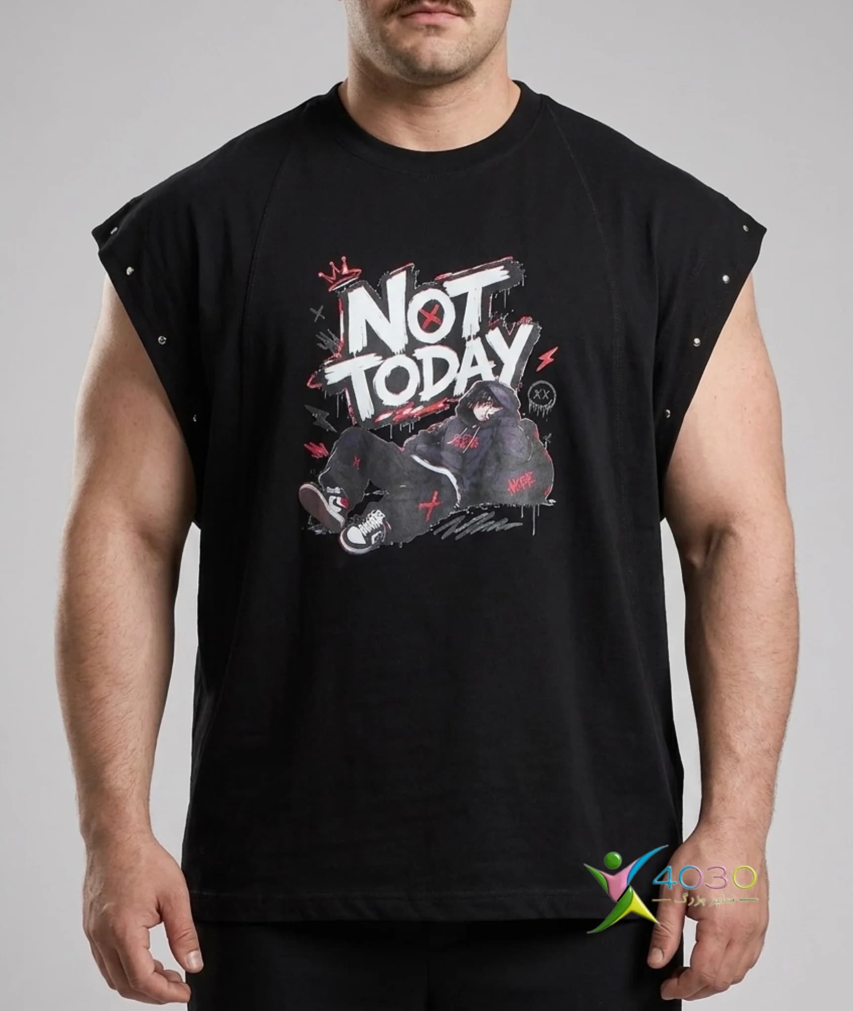 وست NOT TODAY سایز بزرگ مردانه ( 879 ) — تصویر ۶