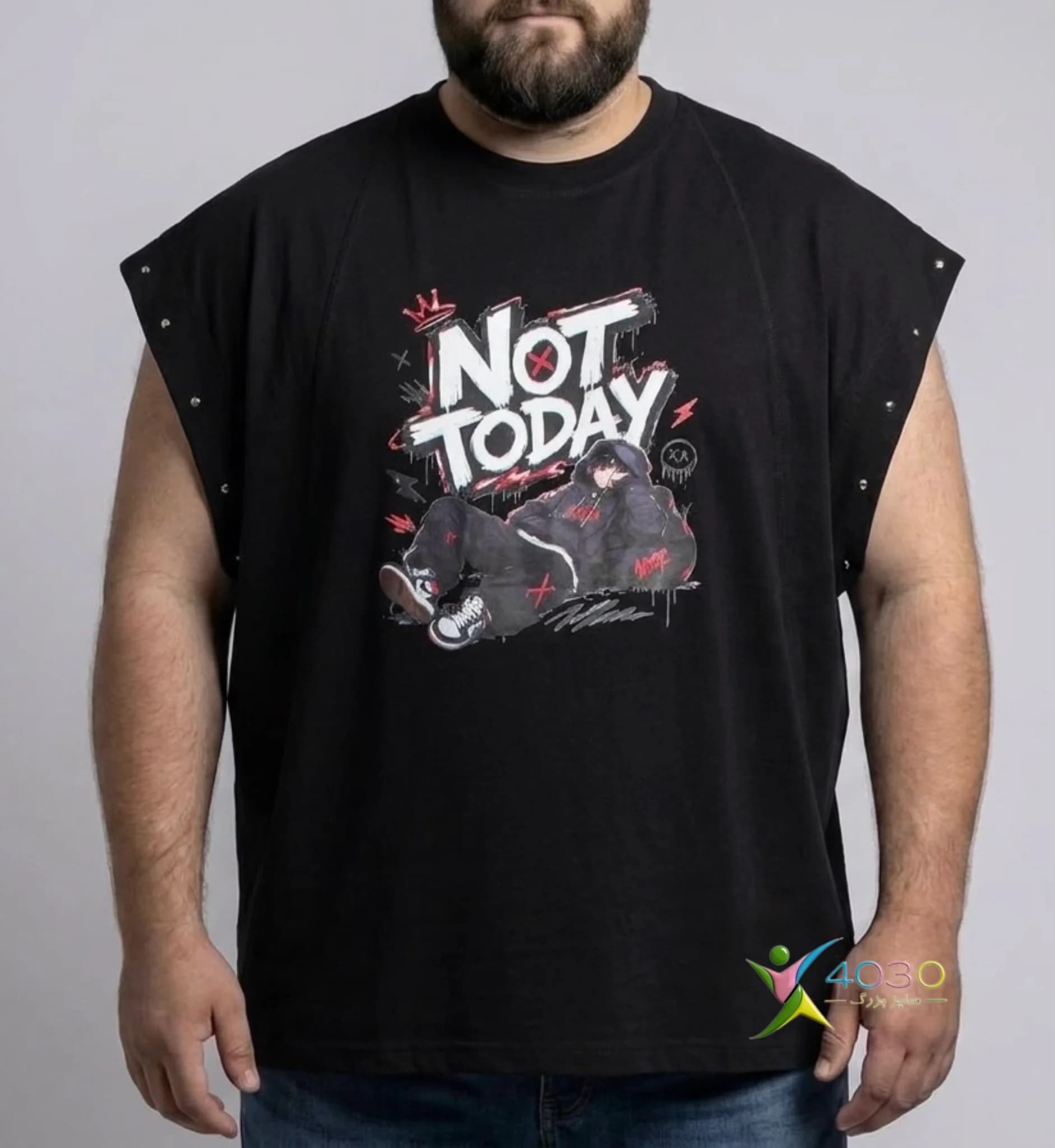 وست NOT TODAY سایز بزرگ مردانه ( 879 )