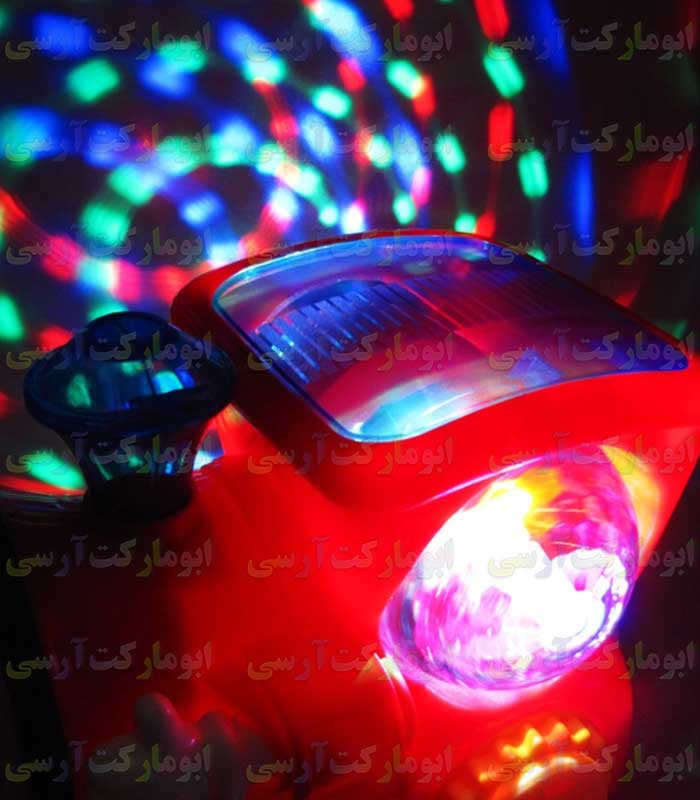 ربات قطار توماس حرکتی،موزیکال،چراغ 4D باتری خور خارجی(رنگ قرمز) — تصویر ۱۰