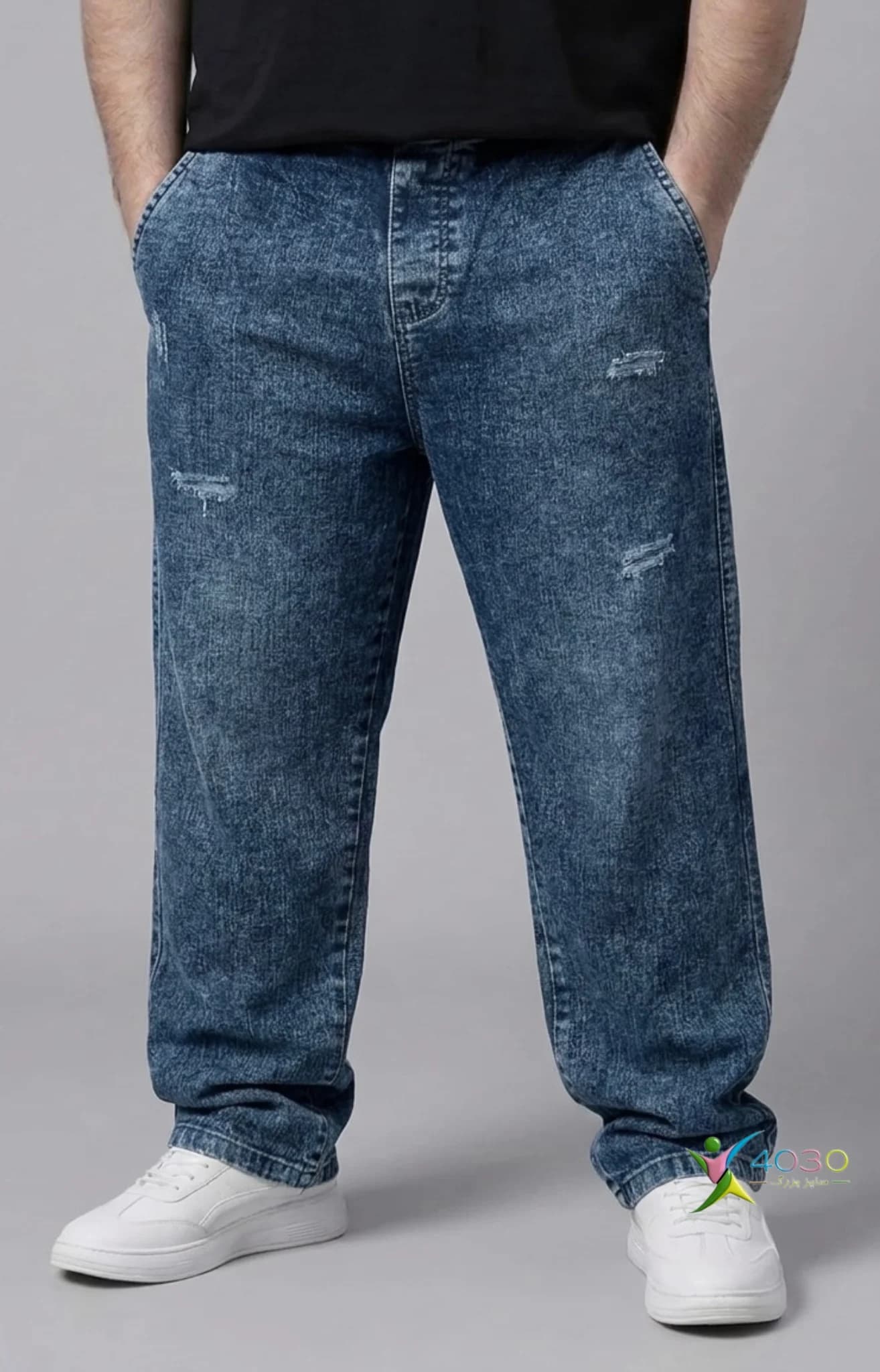 شلوار جین کمرکش ZARA سایز بزرگ مردانه ( 3861 ) — تصویر ۱۱