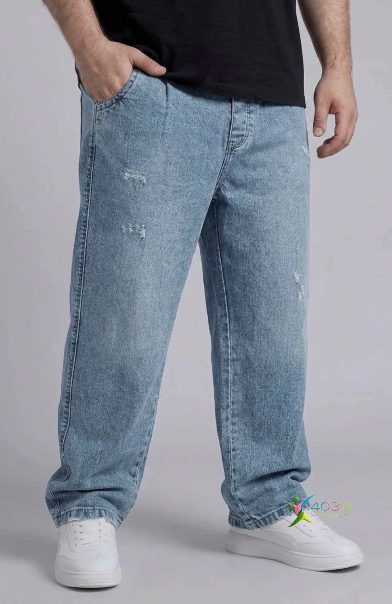 شلوار جین کمرکش ZARA سایز بزرگ مردانه ( 3861 ) — تصویر ۲