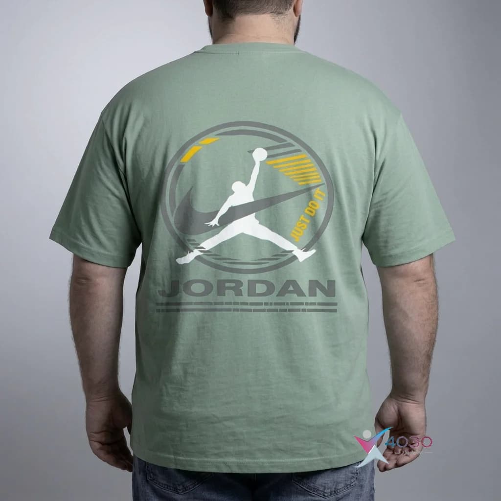 تیشرت پشت طرح دار ماکان JORDAN سایز بزرگ مردانه ( 807 ) — تصویر ۱۰