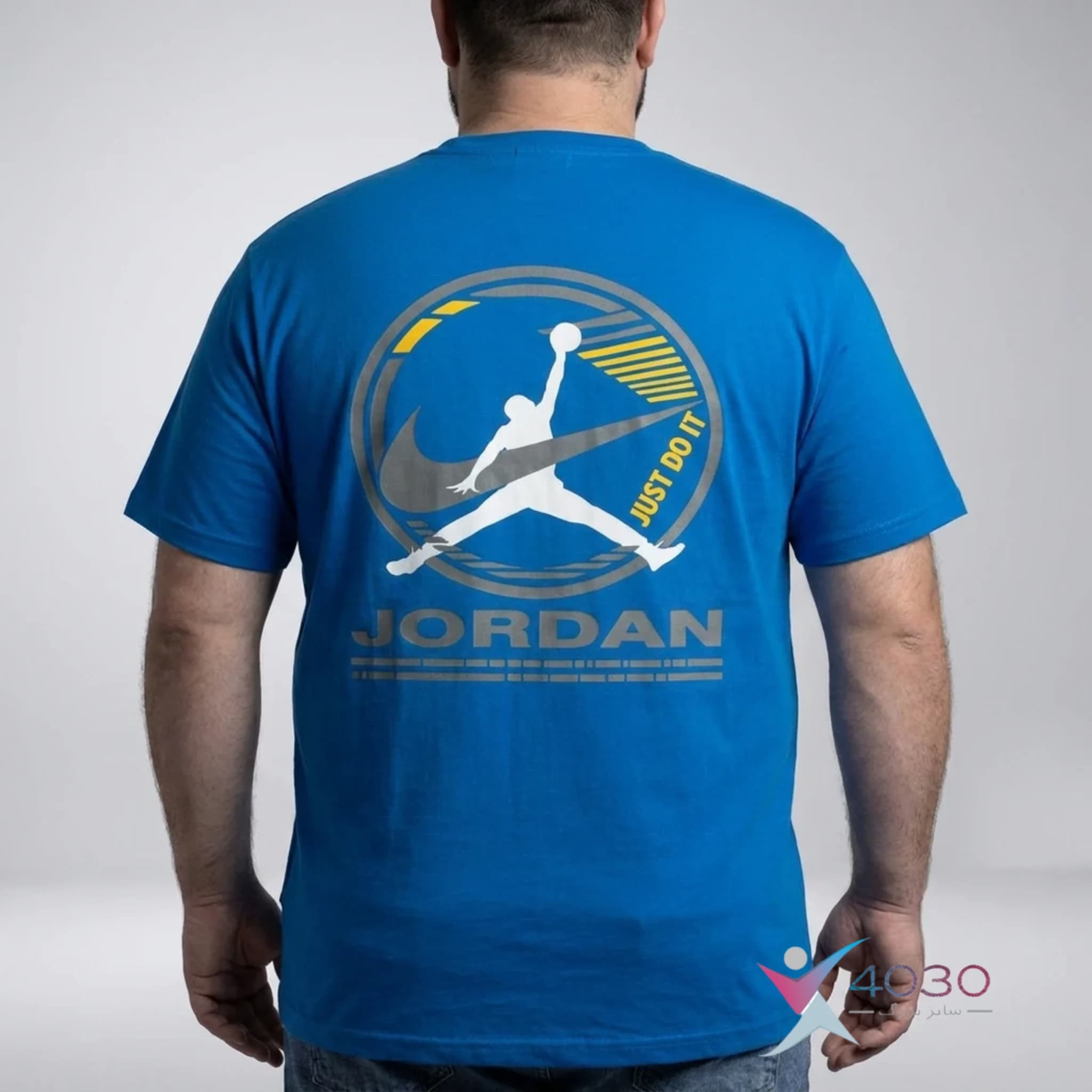 تیشرت پشت طرح دار ماکان JORDAN سایز بزرگ مردانه ( 807 ) — تصویر ۱۲