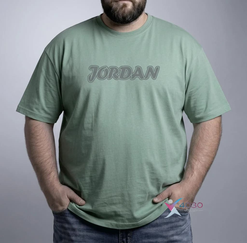 تیشرت پشت طرح دار ماکان JORDAN سایز بزرگ مردانه ( 807 ) — تصویر ۱۱