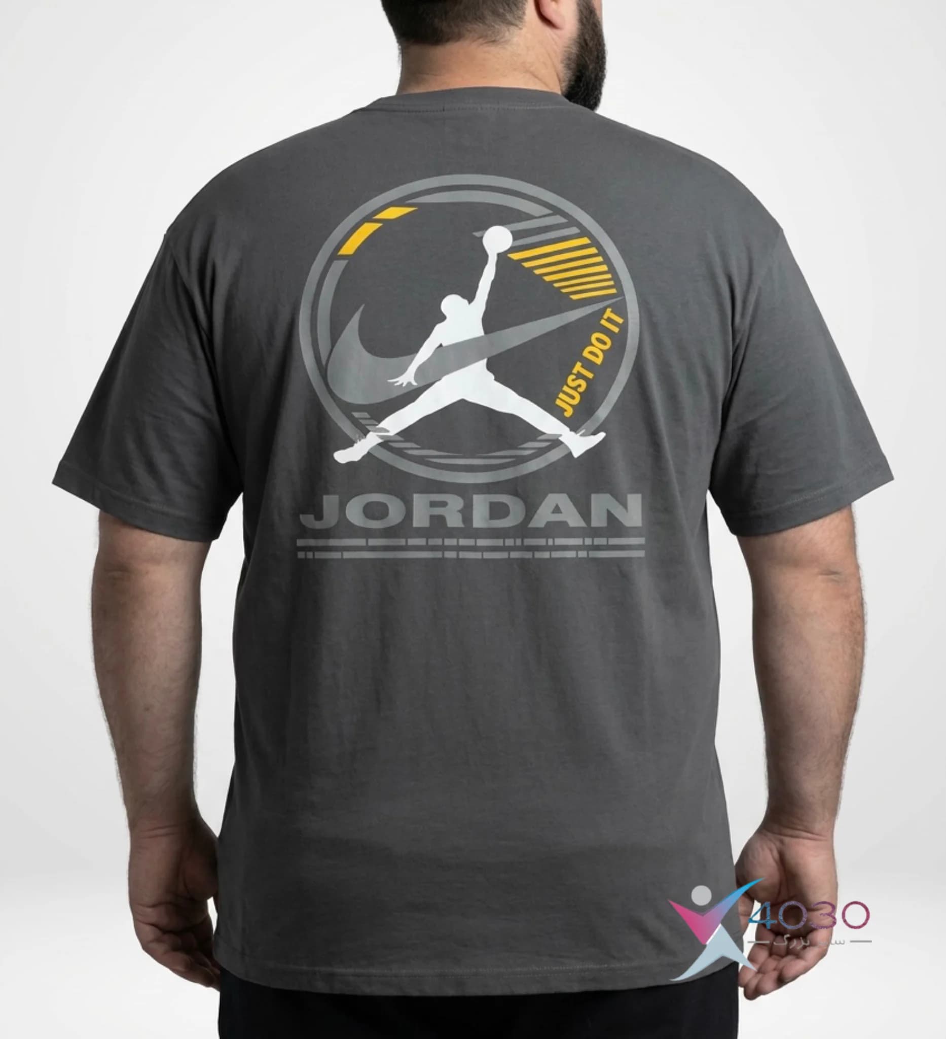 تیشرت پشت طرح دار ماکان JORDAN سایز بزرگ مردانه ( 807 ) — تصویر ۸