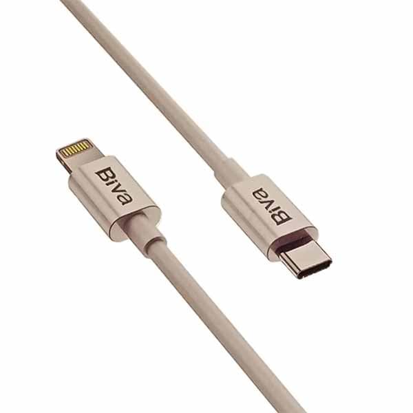 کابل لایتنینگ به Type C بیوا Biva C-13 طول 1.5 متر شدت توان 20 وات — تصویر ۴