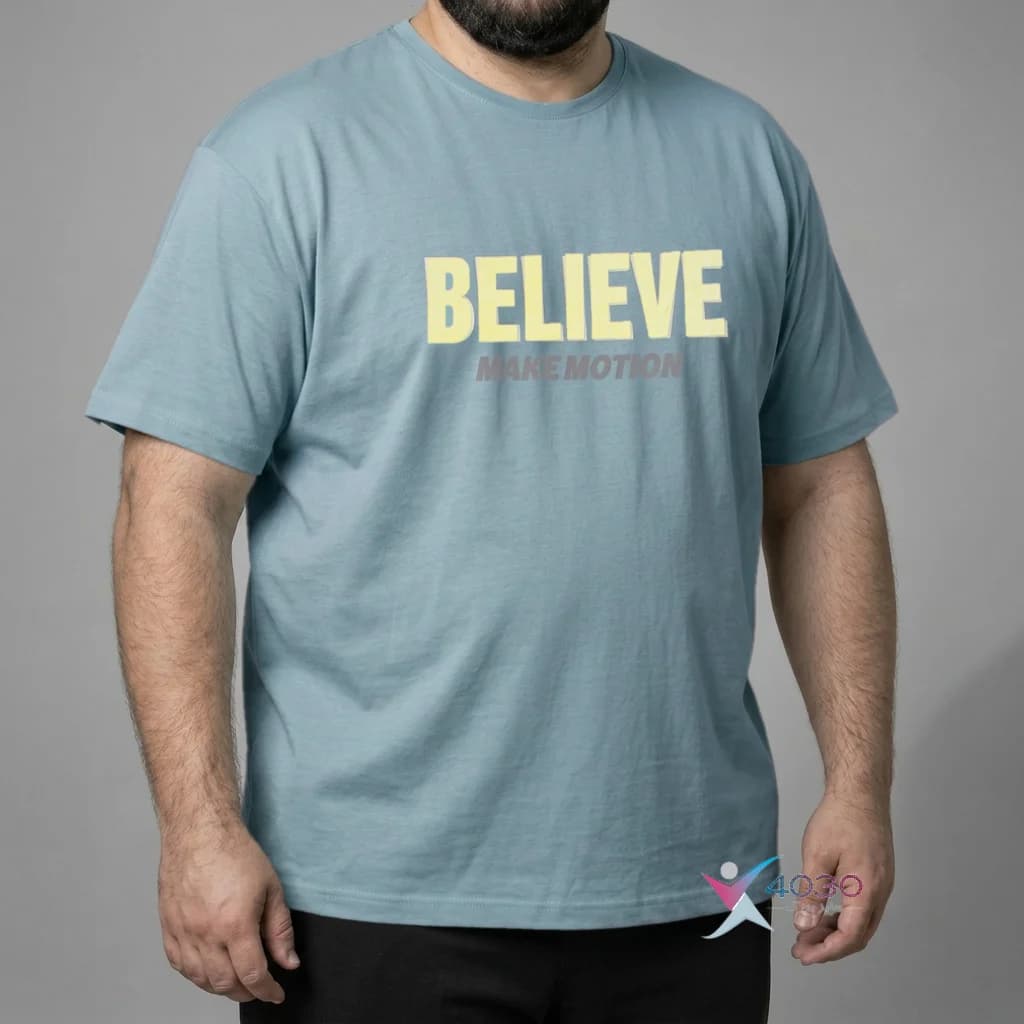 تیشرت پشت طرح دار ماکان BELIEVE سایز بزرگ مردانه ( 809 ) — تصویر ۱۱
