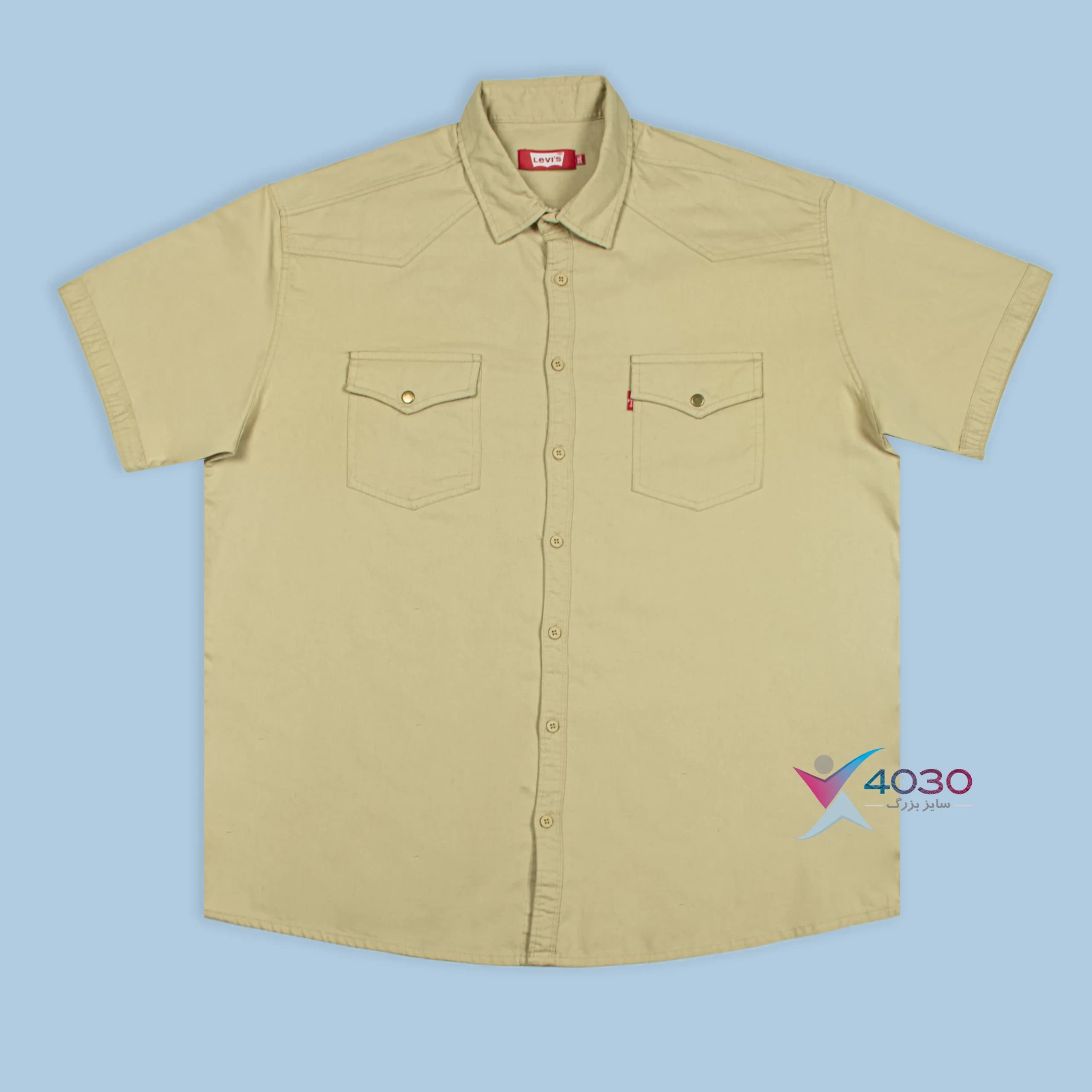 پیراهن کتان آستین کوتاه LEVI’S سایز بزرگ مردانه ( 2818 ) — تصویر ۱۰