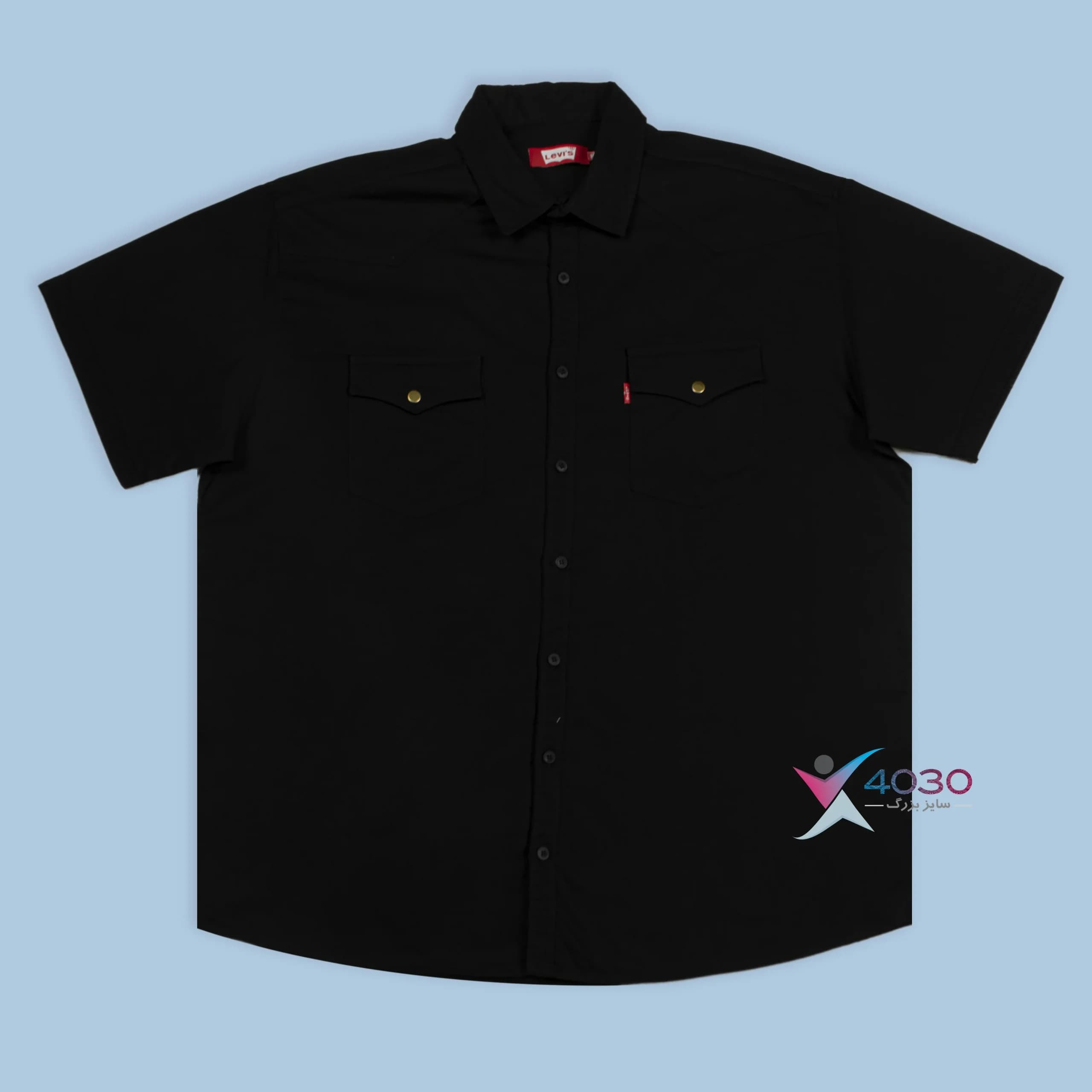پیراهن کتان آستین کوتاه LEVI’S سایز بزرگ مردانه ( 2818 ) — تصویر ۸