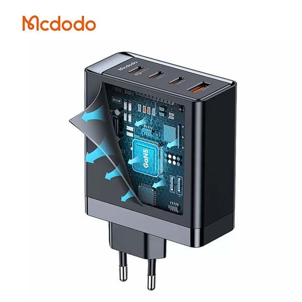 شارژر دیواری مک دودو Mcdodo CH-514 GaN PD 3XType C USB Charger توان 100 وات — تصویر ۲