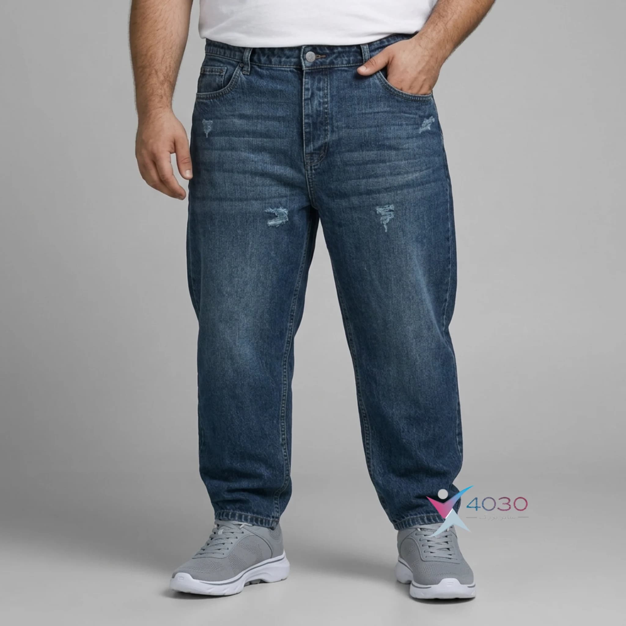 شلوار جین مام فیت MOMFIT سایز بزرگ مردانه ( 4542 ) — تصویر ۶
