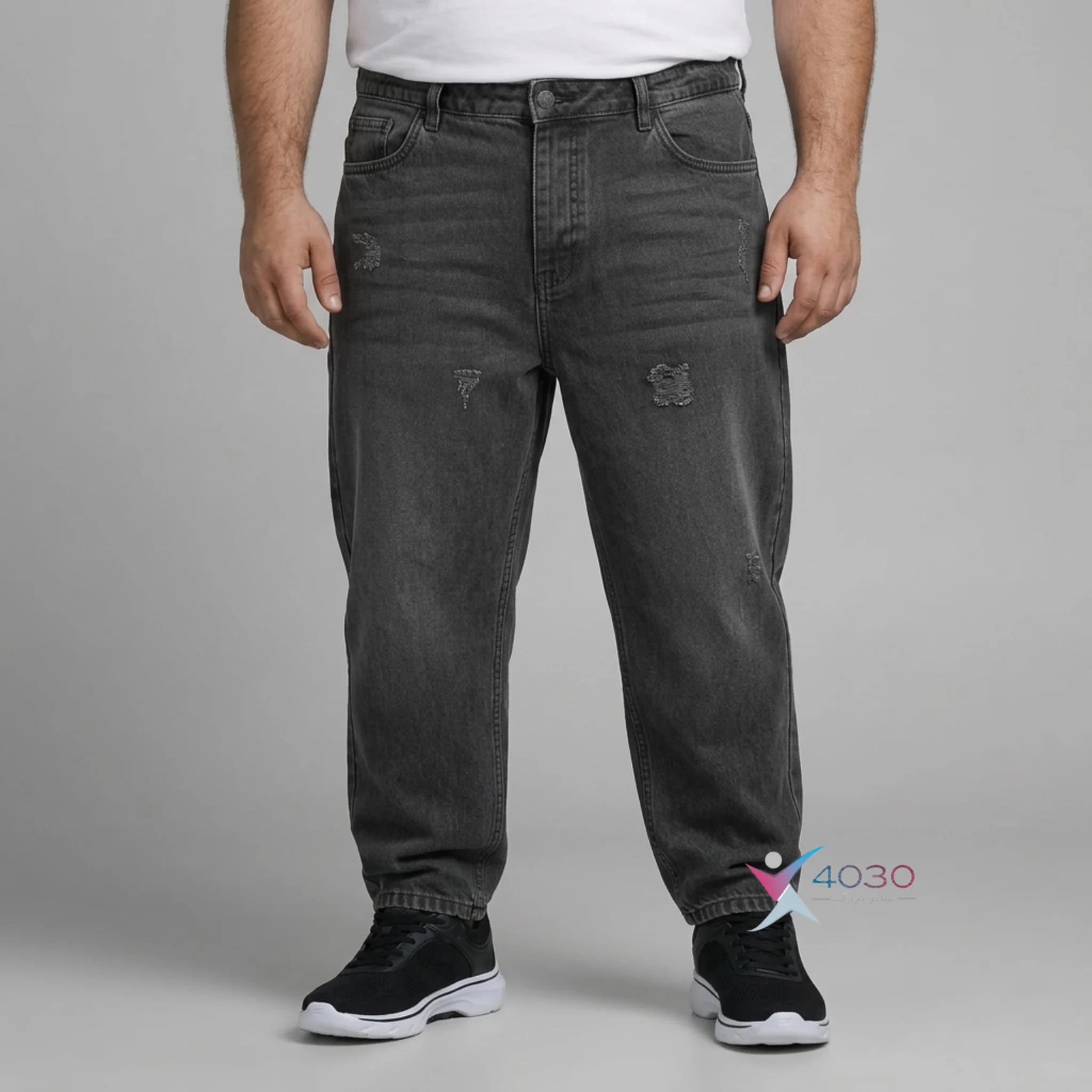 شلوار جین مام فیت MOMFIT سایز بزرگ مردانه ( 4541 ) — تصویر ۲