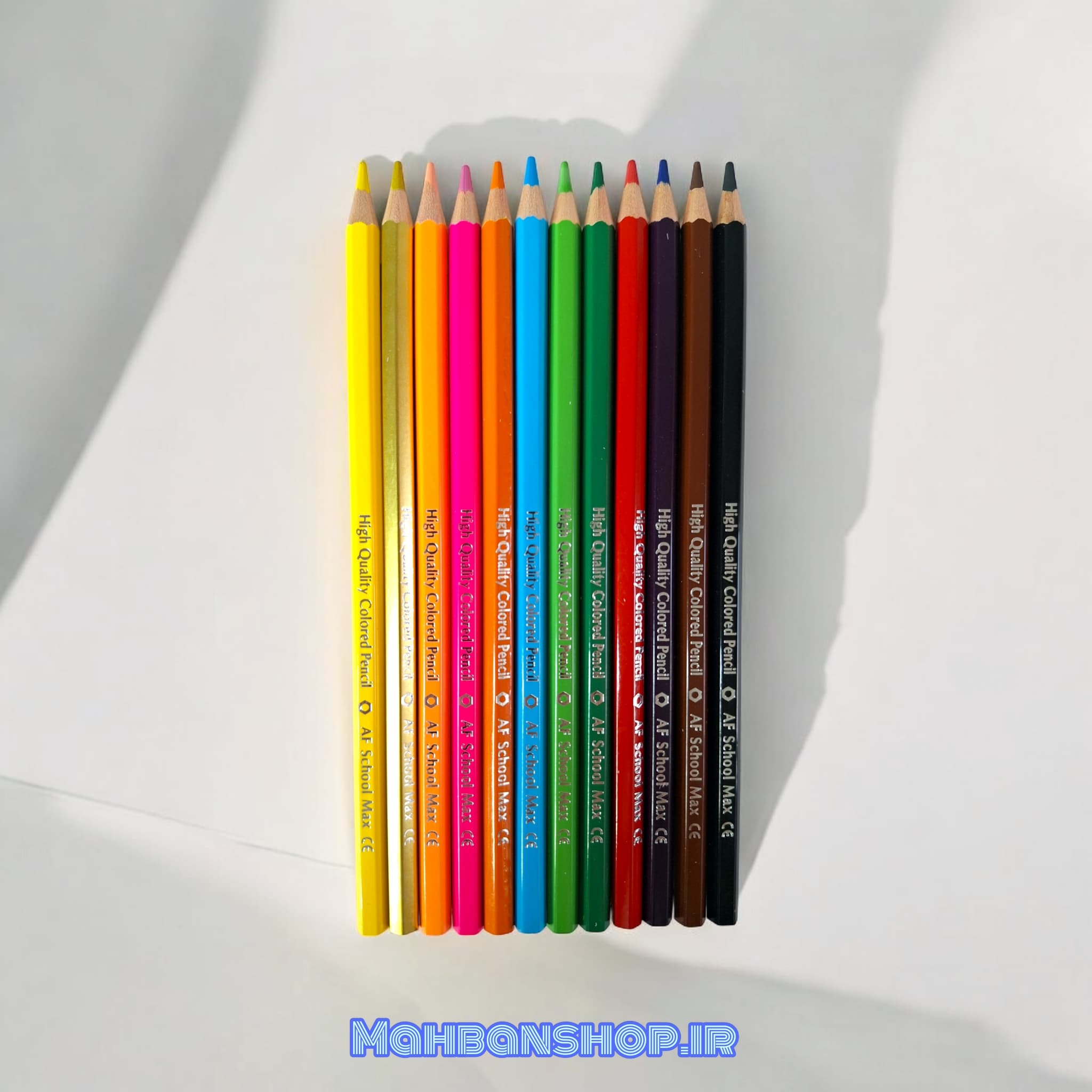 مدادرنگی اسکول مکس 12 رنگ لوله‌ ای — تصویر ۳